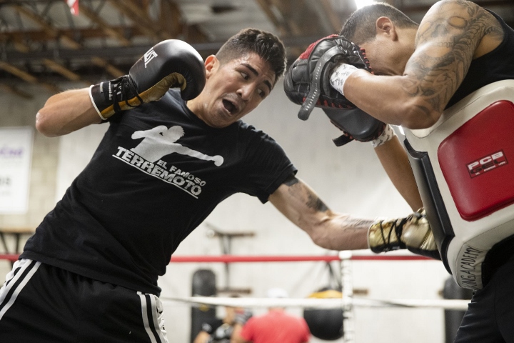 Photos Leo Santa Cruz Grinds Hard For Gervonta Davis Clash